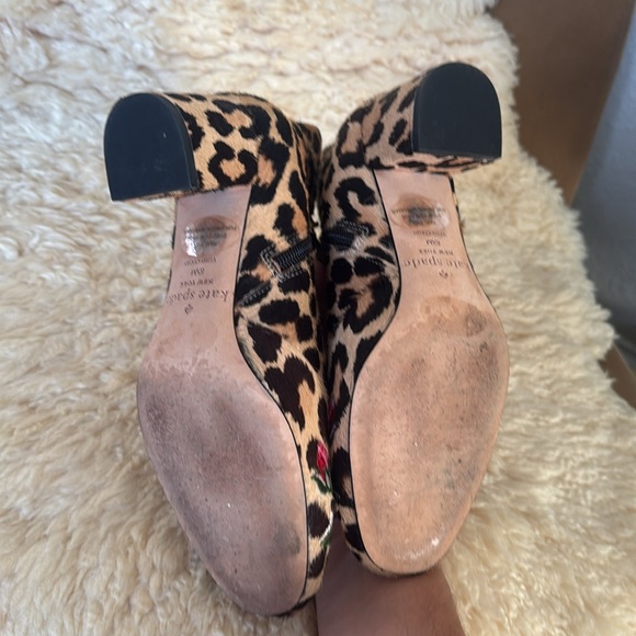 Kate Spade leopard floral ankle boots - Picture 9 of 11